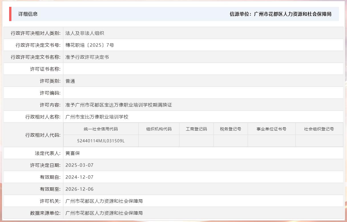 3.7准予广州市人妻
区宝达万像职业培训学校期满换证.jpg