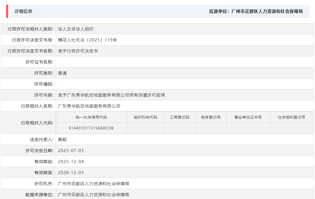 7.3准予广东美华航空地面服务有限公司劳务派遣许可延续.png